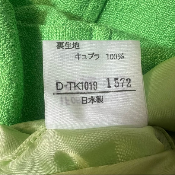 Musee D'Uji Womens Vintage Style Green Coat Size 38 Lime Green - Picture 13 of 14